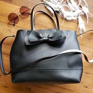 ♠️KATE SPADE, Bow Vanderbilt Giorgia Black Purse